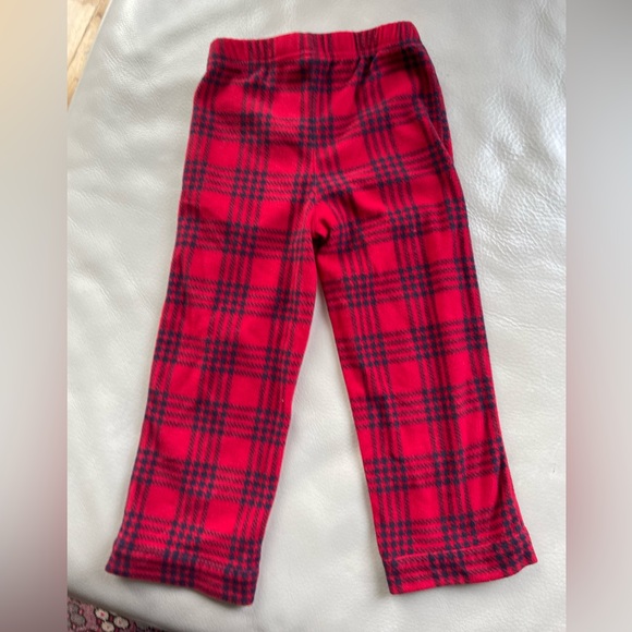 4/$20💥4 Fleece Pajama Pants, Wide Leg, Soft & Cozy, Red & Blue Plaid, Pull-On - Picture 4 of 6
